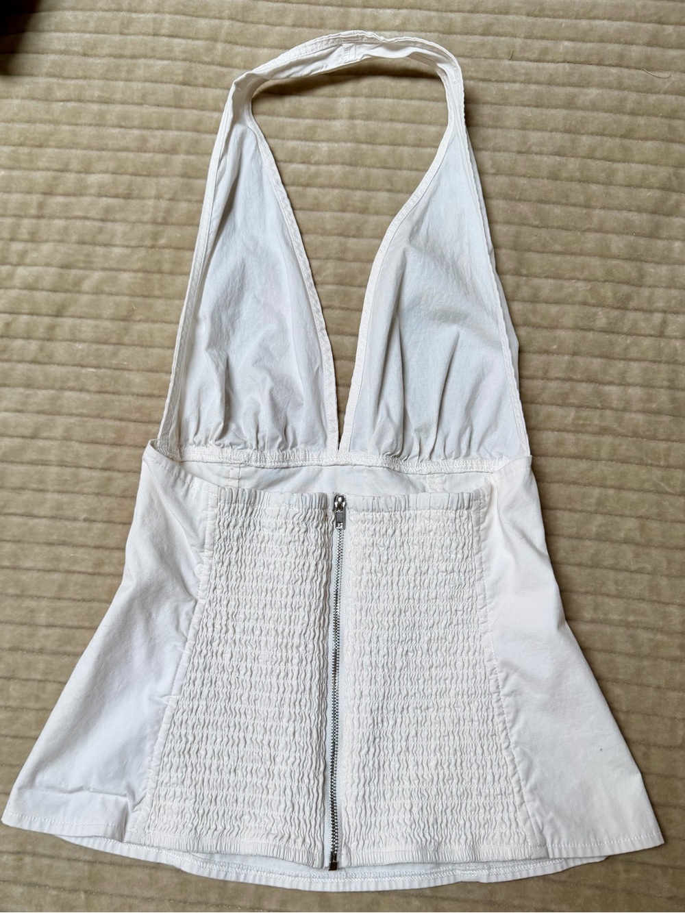 WeWoreWhat White Halter Neck Corset Top *LIKE NEW - Picture 5 of 6